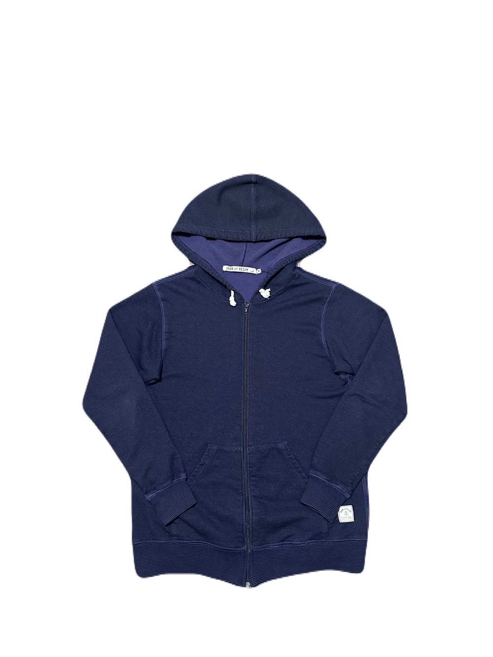 Iron and Resin Soledad Hoodie Mens Medium Full Zip Sweatshirt Made USA Purple
